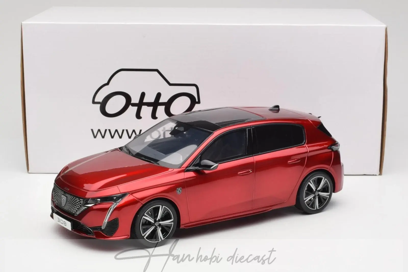 Peugeot 308 GT P5 Elixir Red Otto 1:18 Resin Model