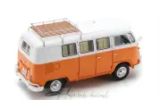 Volkwagen T1 Camping Bus Orange - White 1959 Schuco 1:18 Diecast