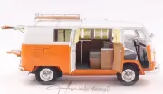 Volkwagen T1 Camping Bus Orange - White 1959 Schuco 1:18 Diecast