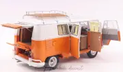 Volkwagen T1 Camping Bus Orange - White 1959 Schuco 1:18 Diecast