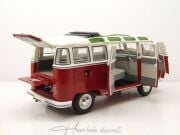 Volkwagen T1 Samba Bus Red - White 1962 Schuco 1:18 Diecast
