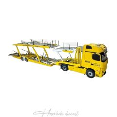 Mercedes Benz Actros 1025/02 Lohr Çekici - 6'lı Araç Taşıyıcı Yellow 2021 NZG   1:18 Diecast