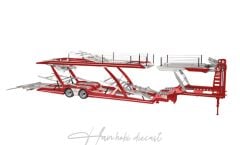Mercedes Benz Actros1025/10 Lohr Çekici - 6'lı Araç Taşıyıcı Red NZG   1:18 Diecast
