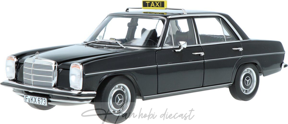 Mercedes Benz 200 Taxı  W115 Black Norev  1:18 Diecast
