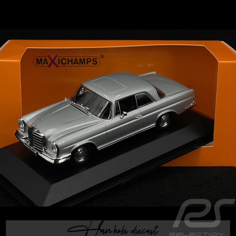 Mercedes Benz 280 SE W111 Silver Coupe 1970 Minichamps 1:43 Diecast