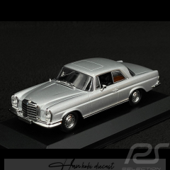 Mercedes Benz 280 SE W111 Silver Coupe 1970 Minichamps 1:43 Diecast