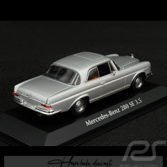 Mercedes Benz 280 SE W111 Silver Coupe 1970 Minichamps 1:43 Diecast