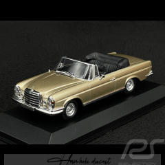 Mercedes Benz 280 SE W111 Gold Caprio 1970 Maxichamps 1:43 Diecast