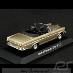 Mercedes Benz 280 SE W111 Gold Caprio 1970 Maxichamps 1:43 Diecast