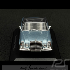 Mercedes Benz 280 SE W111 Blue Caprio 1970 Minichamps 1:43 Diecast