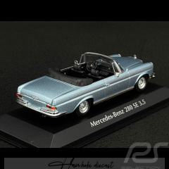 Mercedes Benz 280 SE W111 Blue Caprio 1970 Minichamps 1:43 Diecast