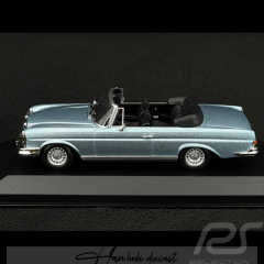 Mercedes Benz 280 SE W111 Blue Caprio 1970 Minichamps 1:43 Diecast