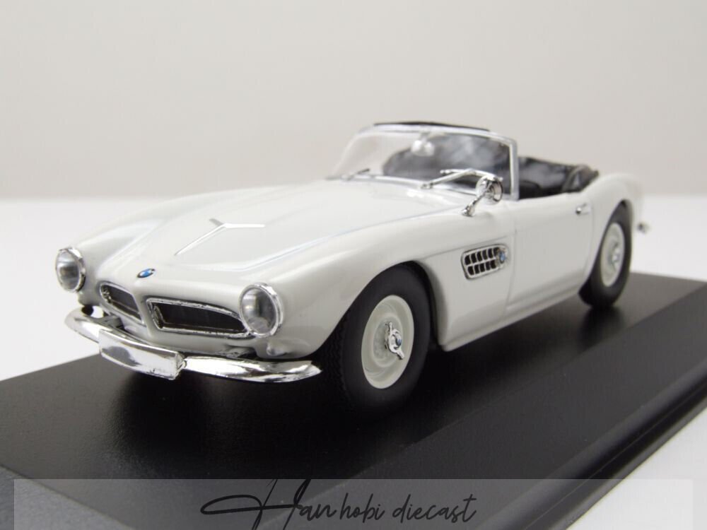 Bmw 507 Cabriolet White 1957 Maxichamps 1:43 Diecast