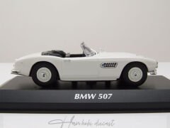 Bmw 507 Cabriolet White 1957 Maxichamps 1:43 Diecast