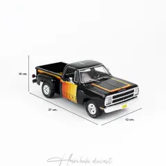 1980 Dodge D150 Pick-M-Up AutoWorld 1/18 Siyah