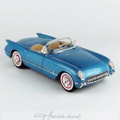 1954 Chevrolet Corvette Convertible AutoWorld 1/18 Blue
