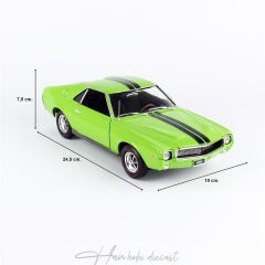 1969 AMC AMX Hardtop, Big Bad Green,AutoWorld  1/18 Ölçek,