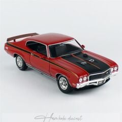 1972 Buick GSX AutoWorld 1:18 Ölçek Fire Red