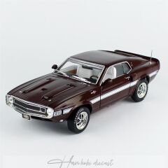 1969 Shelby GT500 Mustang 2+2, Bordo AutoWorld  1/18 Ölçek