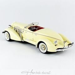 1935 Auburn 851 Speedster,AutoWorld 1/18 Ölçek Cream