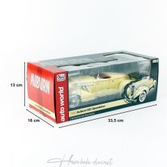1935 Auburn 851 Speedster,AutoWorld 1/18 Ölçek Cream