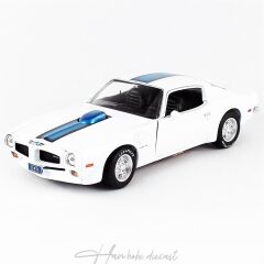 1971 Pontiac Firebird Trans Am, AutoWorld 1/18 Ölçek White