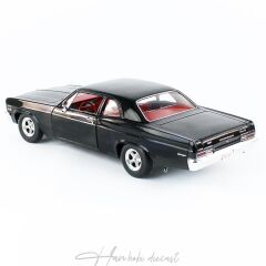 1966 Chevy Biscayne Nickey,AutoWorld 1/18 Ölçek Black