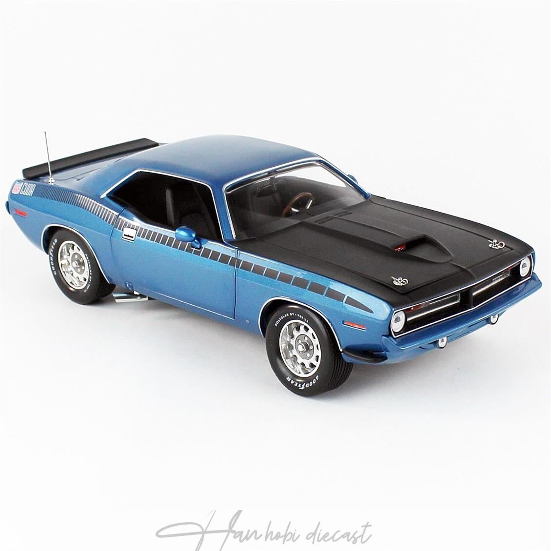 1970 Plymouth AAR Cuda 3406,AutoWorld 1/18 Ölçek Blue