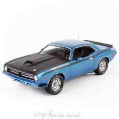 1970 Plymouth AAR Cuda 3406,AutoWorld 1/18 Ölçek Blue
