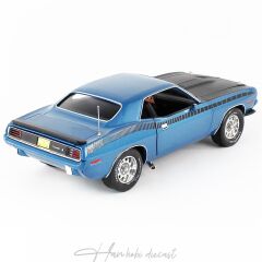 1970 Plymouth AAR Cuda 3406,AutoWorld 1/18 Ölçek Blue