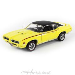 1969 Pontiac GTO Judge,AutoWorld  1/18 Ölçek Goldenrod Yellow