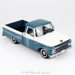 1965 Ford F-100 PİCKUP Sunstar 1/18 ölçek Mavi-Beyaz