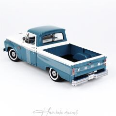 1965 Ford F-100 PİCKUP Sunstar 1/18 ölçek Mavi-Beyaz