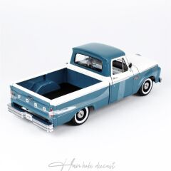 1965 Ford F-100 PİCKUP Sunstar 1/18 ölçek Mavi-Beyaz
