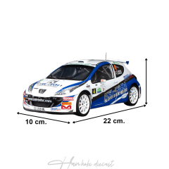 Peugeot 207 S2000, C.Breen/G.Roberts,Sunstar 1/18 Ölçek