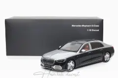Mercedes-Maybach S-Class 2021 Black/Silver 1:18 Almost Real
