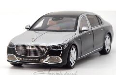Mercedes-Maybach S-Class 2021 Black/Silver 1:18 Almost Real