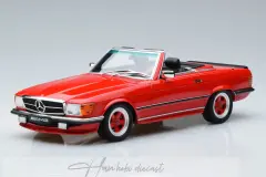 Mercedes AMG SL500 R107 Cabriolet 1986 Red Otto 1/18