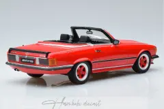 Mercedes AMG SL500 R107 Cabriolet 1986 Red Otto 1/18