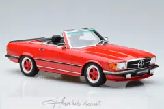 Mercedes AMG SL500 R107 Cabriolet 1986 Red Otto 1/18