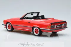 Mercedes AMG SL500 R107 Cabriolet 1986 Red Otto 1/18