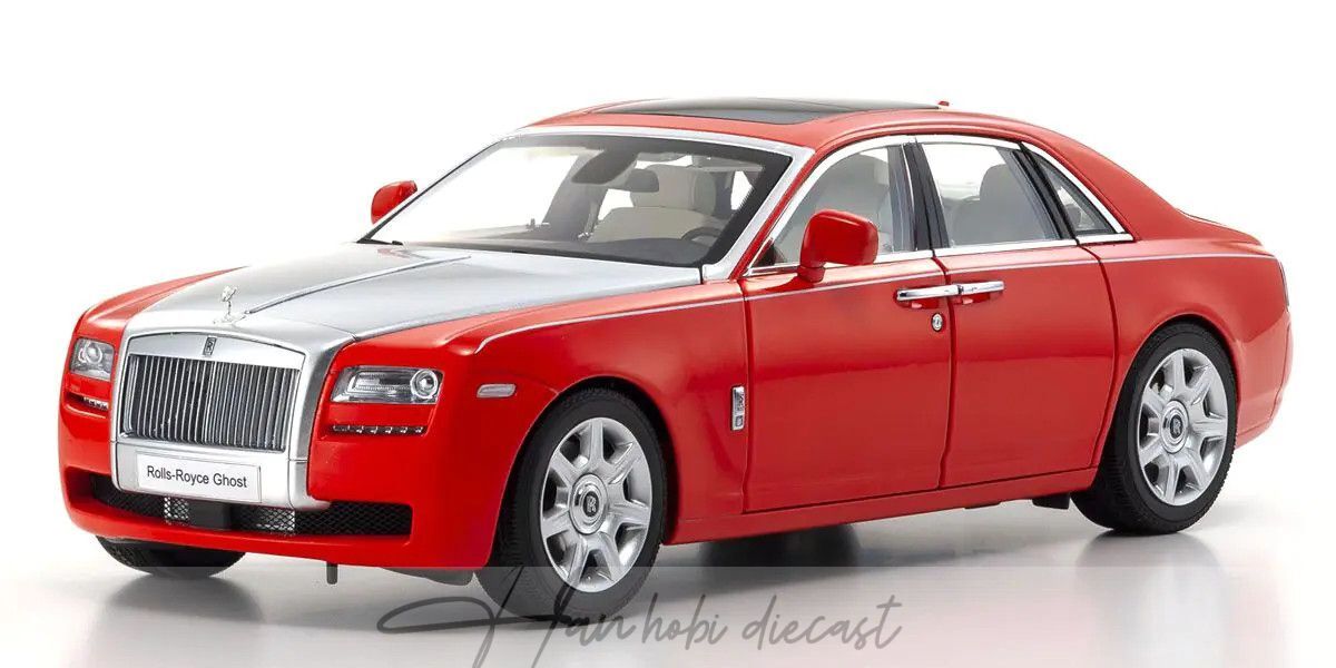KYOSHO ORIGINAL 1/18scale Rolls-Royce Ghost (Red/Silver)