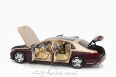 Mercedes - Maybach 2021 Gold/Rubellite Red 1:18 Almost Real