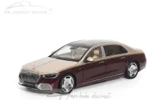 Mercedes - Maybach 2021 Gold/Rubellite Red 1:18 Almost Real