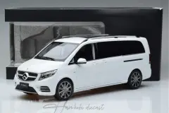 Mercedes V Class V260L 2023 White Mercedes Dealer 1/18