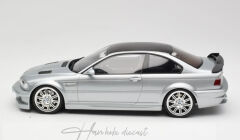 1:18 OTTO 2001 BMW E46 M3 GTR Street Titan Silver
