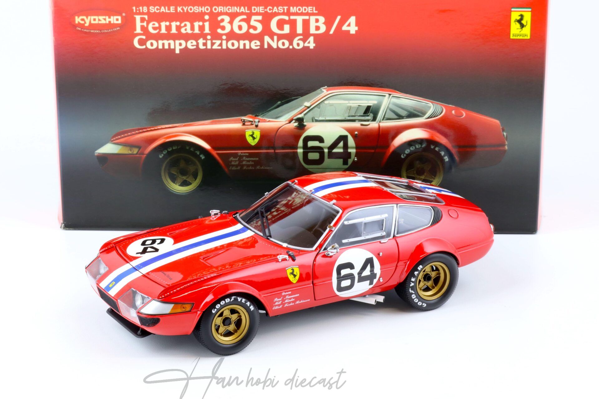 1:18 Kyosho Ferrari 365 GTB/4 Daytona Competizione #64 red