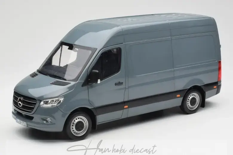 Mercedes Sprinter 2018 Blue Grey Norev 1/18 Diecast