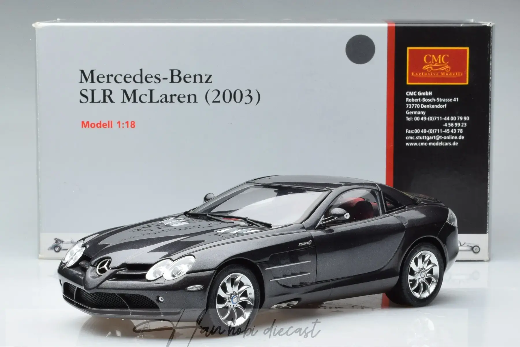 Mercedes SLR McLaren 2003 Black CMC 1/18