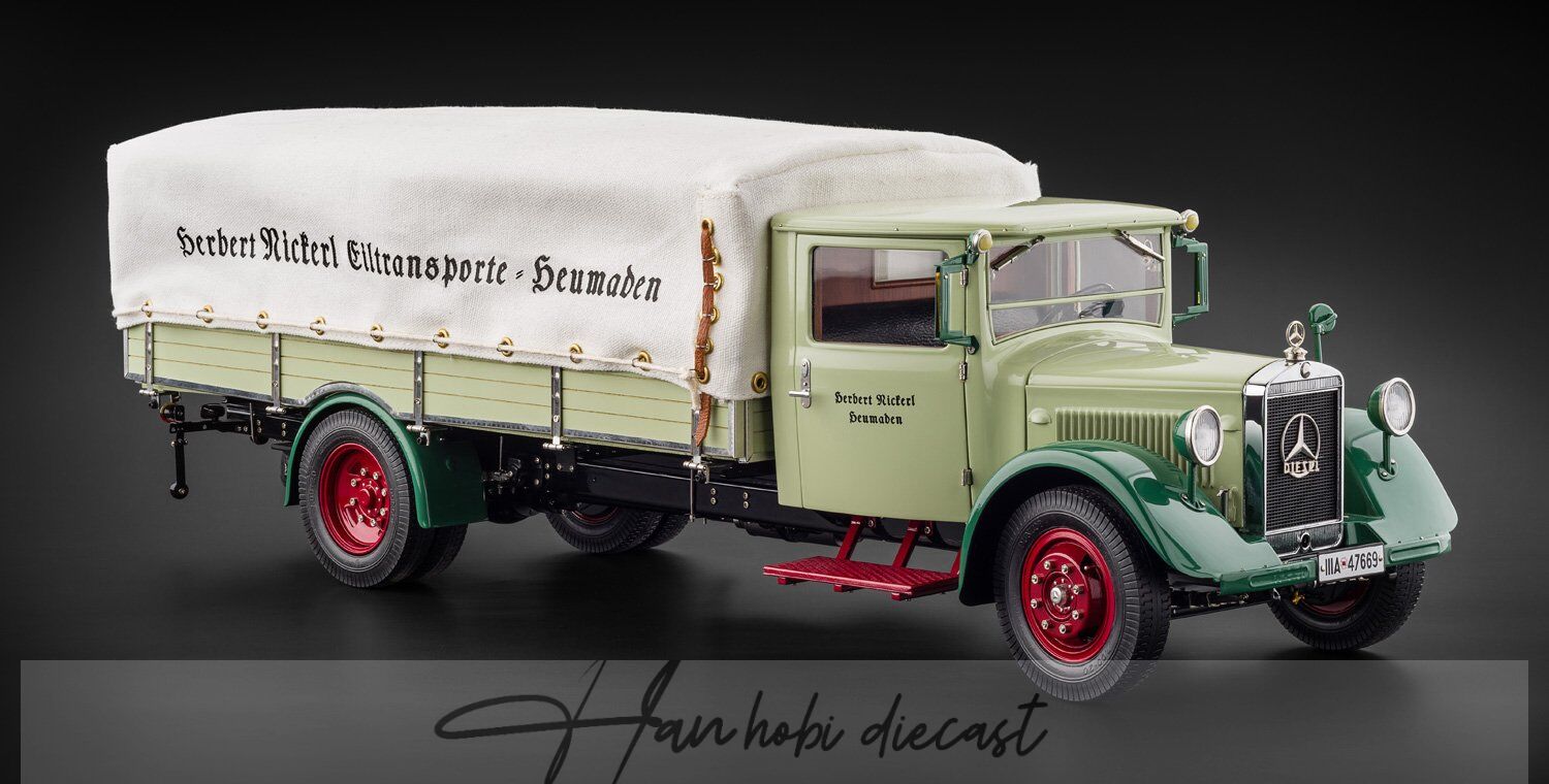 CMC Mercedes-Benz Lo 2750 Truck with tarpaulin, 1933 1/18